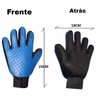Kit 3 Luva Removedora Pelos Pets Cães Gatos Mão Direita Azul - 3