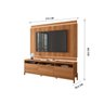 Rack Elegance com Painel Marrocos para Tv até 75 Polegadas 1 Porta 2 Gavetas Jequitibá - Lukaliam - 6