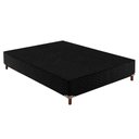 Ver imagem 6 de Cama Box Queen: Colchão Ortopédico Paropas D45/EP Confort Mega Firme + Base CRC Suede Black(