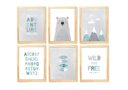 Ver imagem 1 de Kit Quadro Urso Escandinavo Infantil Decorativo Quarto Criança Enxoval Bebê