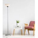 Ver imagem 3 de Luminária Chão 1,80m Pedestal Abajur Led Bivolt Pf-04 Prata