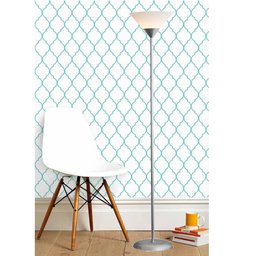 Luminária Chão 1,80m Pedestal Abajur Led Bivolt Pf-04 Prata - 2