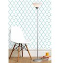 Ver imagem 2 de Luminária Chão 1,80m Pedestal Abajur Led Bivolt Pf-04 Prata