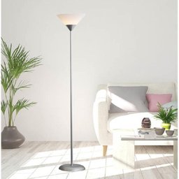Luminária Chão 1,80m Pedestal Abajur Led Bivolt Pf-04 Prata - 5