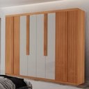 Ver imagem 3 de Guarda Roupa Casal Levi Mdf com 8 Portas 4 Gavetas Moderna Mobília