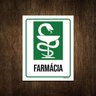 Placa Sinalização Hospitalar Farmácia 36x46 - 1
