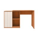 Ver imagem 2 de Escrivaninha Mesa Computador 140cm Tamires Freijó/off White C01 - D’Rossi
