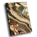 Ver imagem 1 de Quadro Abstrato Dourado Textura Grande 118x78