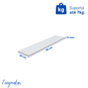 Ver imagem 3 de Kit 2 Prateleira Branca 90X20 + Suporte Flutuante Mdf Organizadora Decoração Cozinha Banheiro Sala