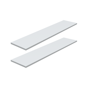 Kit 2 Prateleira Branca 90X20 + Suporte Flutuante Mdf  Organizadora Decoração Cozinha Banheiro Sala