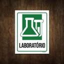Ver imagem 1 de Placa Sinalização Hospitalar Laboratório 36x46