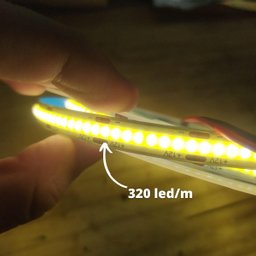 Fita de Led Cob 320led/m Ip20 5 Metros Auto Colante - 3