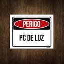 Ver imagem 1 de Placa Perigo Pc de Luz 27x35