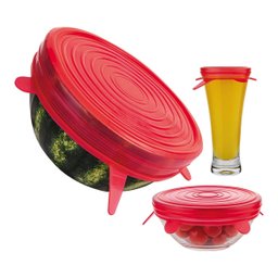 Conjunto Tampas De Silicone 6 Peças Euro SIL5647-VM - 2