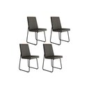 Ver imagem 1 de Kit 4 Cadeiras Sala Jantar Lira 1752 4 Uni Pretografite Preto Carraro