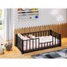 Cama Juvenil Ferro Montissoriana Estrado100% Aço - Preto - 1