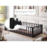 Cama Juvenil Ferro Montissoriana Estrado100% Aço - Preto - 16