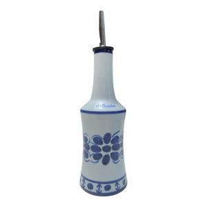Galheteiro Pintado a Mao Dosador Monte Sião 250 Ml - Azeite Porcelana Monte Sião