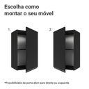 Ver imagem 4 de Armário Aéreo 40 Cm 1 Porta Preto Nice Madesa