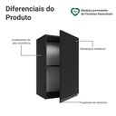 Ver imagem 3 de Armário Aéreo 40 Cm 1 Porta Preto Nice Madesa