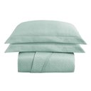 Ver imagem 1 de Kit Cobre Leito Colcha Charlote Casal 3 Peças Dupla Face Liso Classic - Verde - 100% Poliéster