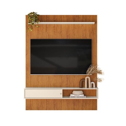 Painel Home Triunfo Decorativo Off White Canela Moderno