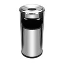Ver imagem 1 de Cinzeiro Lixeira em Aço Inox com Aro em Alumínio 22l Jsn