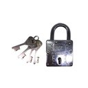 Ver imagem 2 de Cadeado Inviolavel 70mm Grande Profissional Chave Frontal Anti Quebra Interno Externo Portao