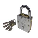 Ver imagem 1 de Cadeado Inviolavel 70mm Grande Profissional Chave Frontal Anti Quebra Interno Externo Portao