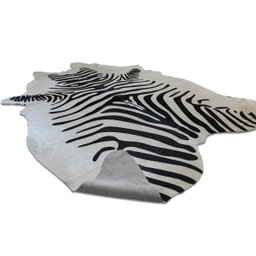 Tapete Sala Couro Inteiro - Animal Print Zebra - 2