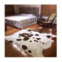 Ver imagem 3 de Tapete Pele Inteira de Vaca Grande Holandês Marrom e Branco