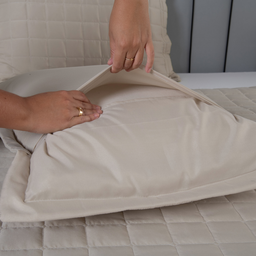 Kit Colcha Cobre Leito Matelado Casal King Size 3 Peças Dupla Face Soft Areia - 9