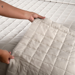 Kit Colcha Cobre Leito Matelado Casal King Size 3 Peças Dupla Face Soft Areia - 7