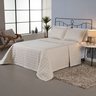 Kit Colcha Cobre Leito Matelado Casal King Size 3 Peças Dupla Face Soft Areia - 1