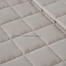 Kit Colcha Cobre Leito Matelado Casal King Size 3 Peças Dupla Face Soft Areia - 10