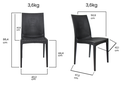 Ver imagem 2 de Kit 2 Cadeiras Rattan Preto Reforçada - Construmarcas
