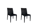 Ver imagem 1 de Kit 2 Cadeiras Rattan Preto Reforçada - Construmarcas