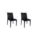 Ver imagem 1 de Kit 2 Cadeiras Rattan Preto Reforçada - Construmarcas