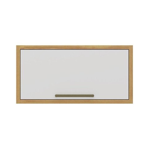 Armário Aéreo de Cozinha com 1 Porta Basculante 100% Mdf Syrah Rio Doce Amendoa-branco