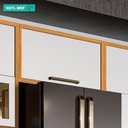 Ver imagem 5 de Armário Aéreo de Cozinha com 1 Porta Basculante 100% Mdf Syrah Rio Doce Amendoa-branco