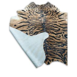 Tapete Sala Couro Inteiro - Animal Print Tigre Java - 2