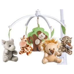 Móbile para Berço Musical Animais da Floresta - Safari - 1