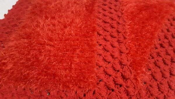 Tapete de Crochê Luxo Vermelho Artesanal - 3