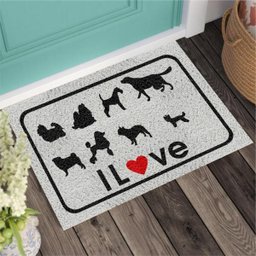 Tapete I Love Dogs 60x40cm - Over Per - 1