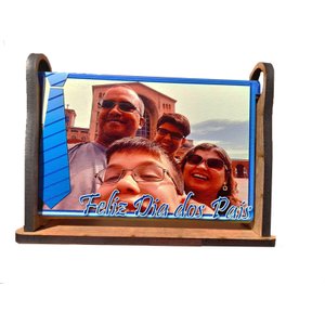 Porta Retrato Dia dos Pais Album com 5 fotos Personalizadas