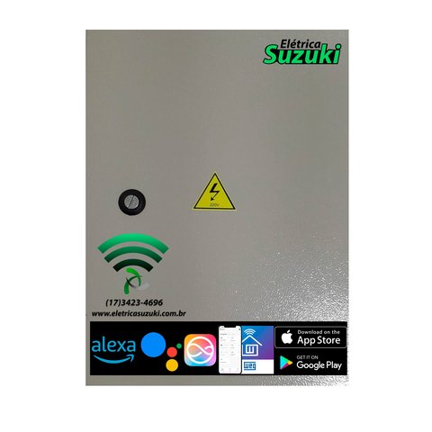 Painel Partida Wifi Alexa Trifasica Pdtc 220v 7,5cv 23-23a