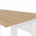 Ver imagem 7 de Escrivaninha em L 120 cm X 150 cm Home Office e Escritório Pés Metal F5 Office Cor:Macadâmia com