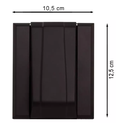 Ver imagem 5 de Acabamento para Válvula Descarga Base Hydra Deca Docol Preto Fosco Black Matte Metal Abs Premium Pmx
