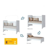 BERÇO PÃO DE MEL MINI CAMA 3 EM 1 BRANCO - 3