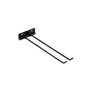 Suporte Para Vassouras de Parede Aço Carbono Preto 30cm